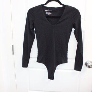 Everlane Supima Cotton V Neck Bodysuit XS